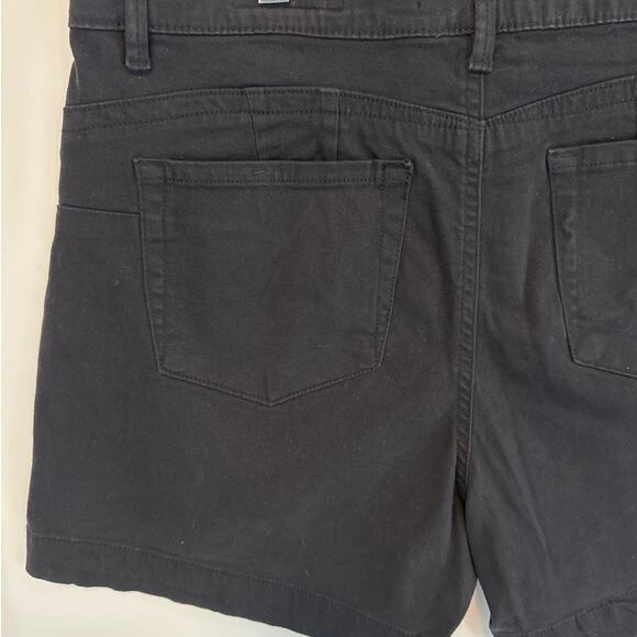 One5One Love My Fit Goddess Fit Cotton Stretch Casual Shorts Black Size 12 / 31 - Picture 3 of 10
